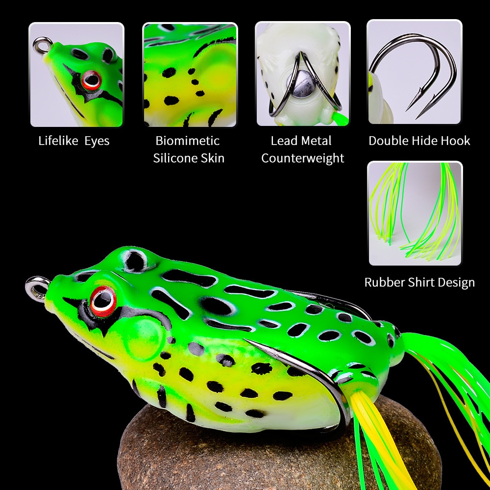 15pc/set Frog Soft Lure Tube Bait Plastic Fishing Lure with Fishing Hooks Topwater Ray Frog Artificial 3D Eyes Fishing Lures Set 15pc/set Frog Soft Lure Tube Bait Plastic Fishing Lure with Fishing Hooks Topwater Ray Frog Artificial 3D Eyes Fishing Lures Set