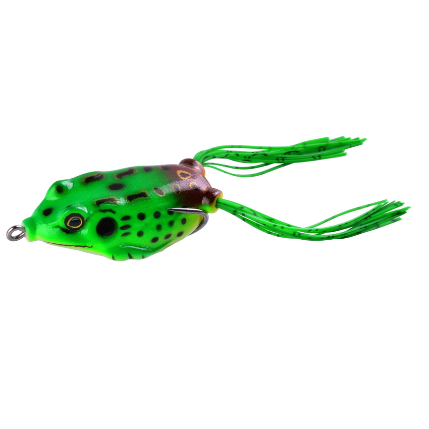 15pc/set Frog Soft Lure Tube Bait Plastic Fishing Lure with Fishing Hooks Topwater Ray Frog Artificial 3D Eyes Fishing Lures Set