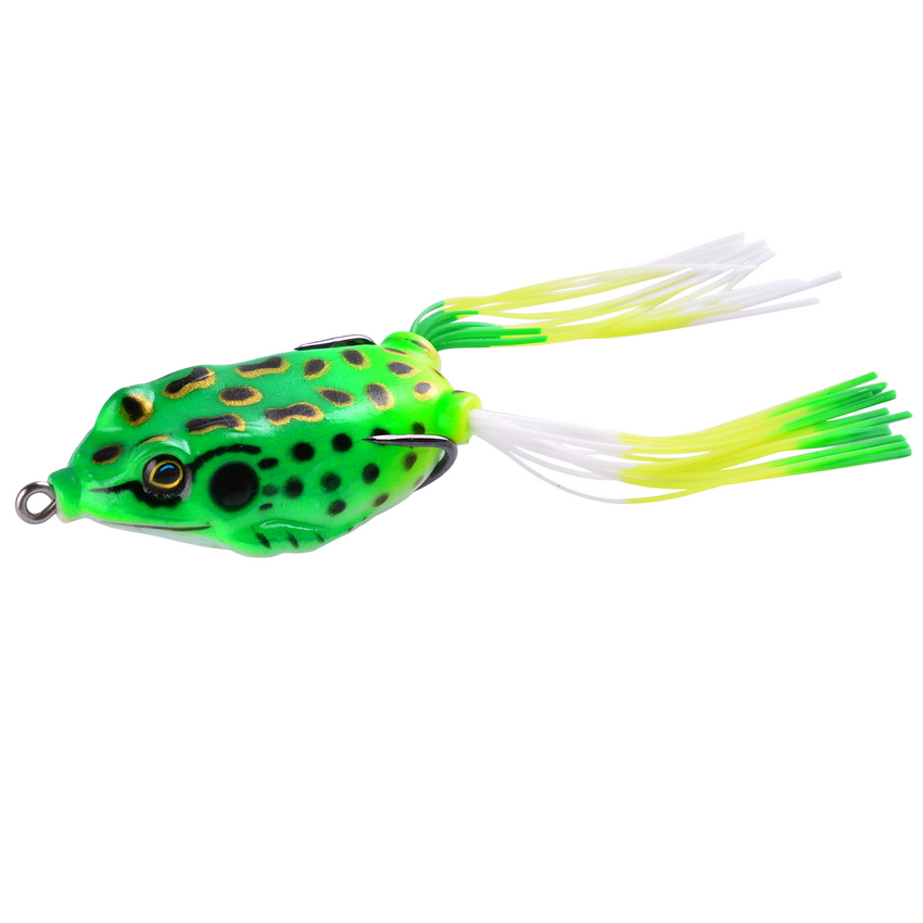 15pc/set Frog Soft Lure Tube Bait Plastic Fishing Lure with Fishing Hooks Topwater Ray Frog Artificial 3D Eyes Fishing Lures Set