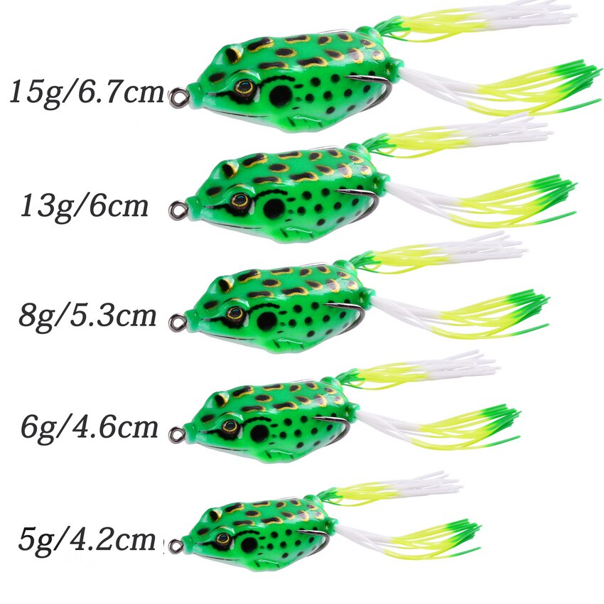 15pc/set Frog Soft Lure Tube Bait Plastic Fishing Lure with Fishing Hooks Topwater Ray Frog Artificial 3D Eyes Fishing Lures Set 15pc/set Frog Soft Lure Tube Bait Plastic Fishing Lure with Fishing Hooks Topwater Ray Frog Artificial 3D Eyes Fishing Lures Set