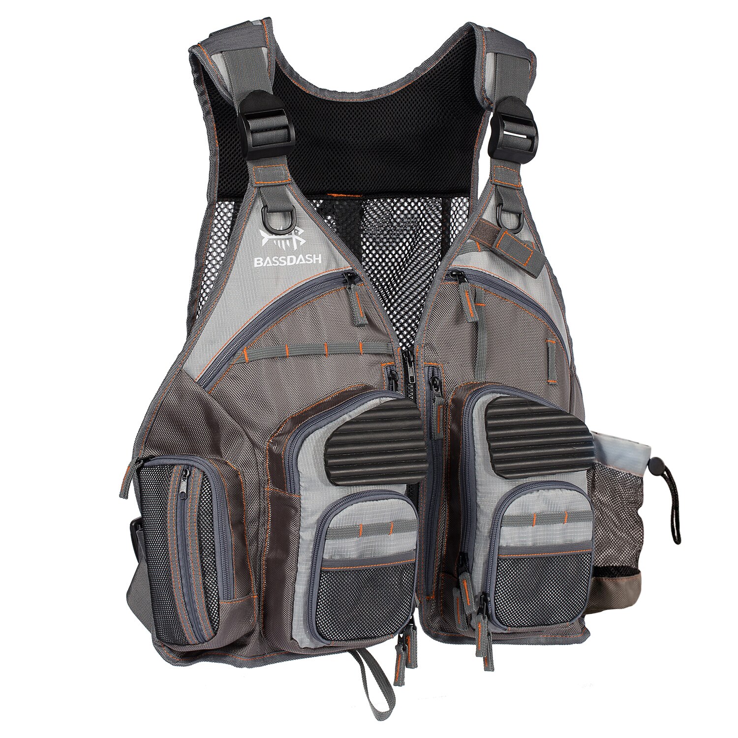 Bassdash Breathable Fishing Vest Outdoor Sports Fly Swimming Adjustable Vest Fishing Tackle