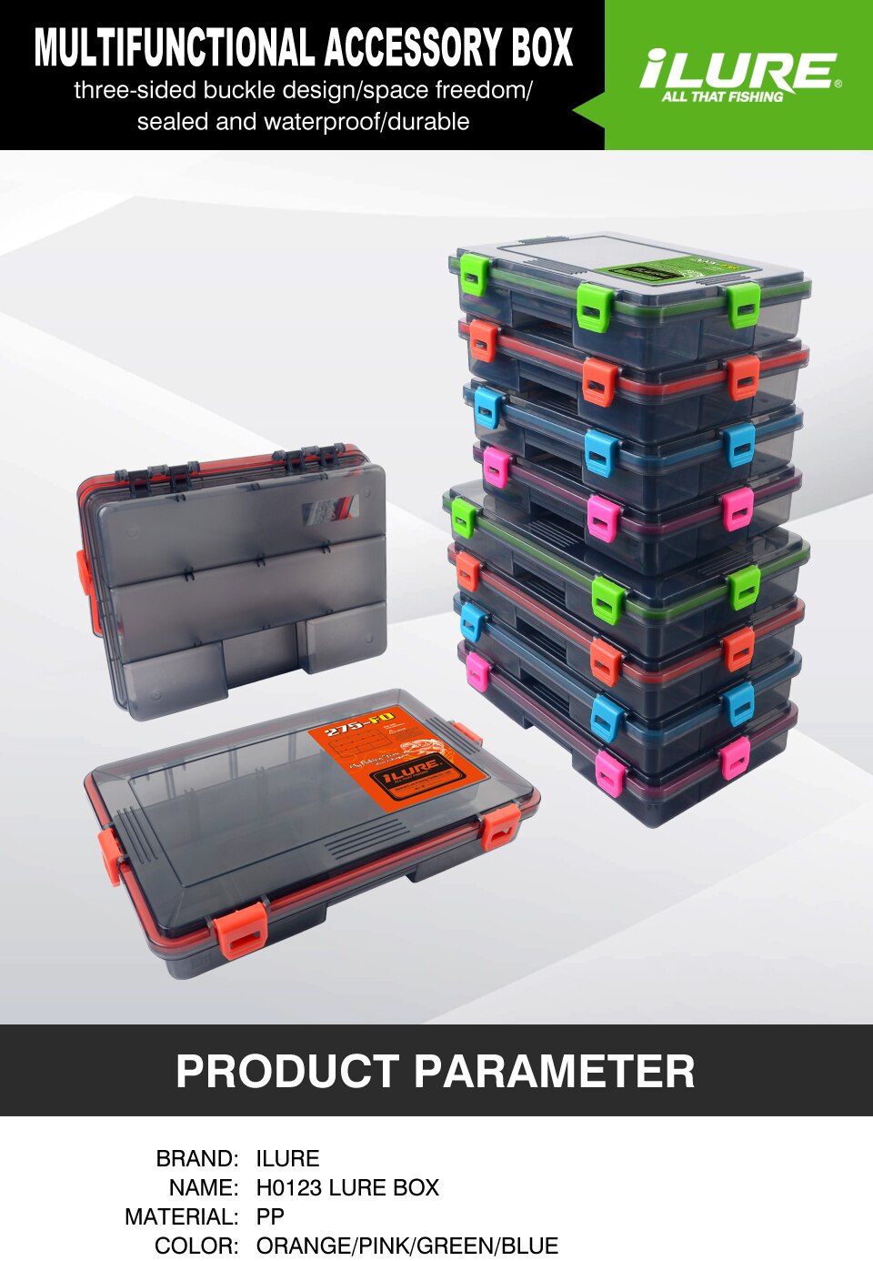 Fishing Tackle Box Large Capacity Waterproof Fishing Accessories Tool Fish Hook Storage Lure Bait Boxes Carp Fishing Gear Goods