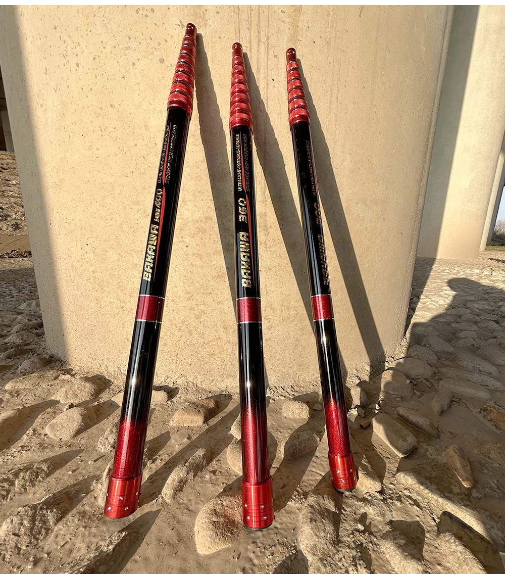 BAKAWA Fishing Net Telescoping Foldable Landing Net Pole Lightweight Carp Carbon Folding Sea Hand Dip Net 3M/4M/2.1M Tackle