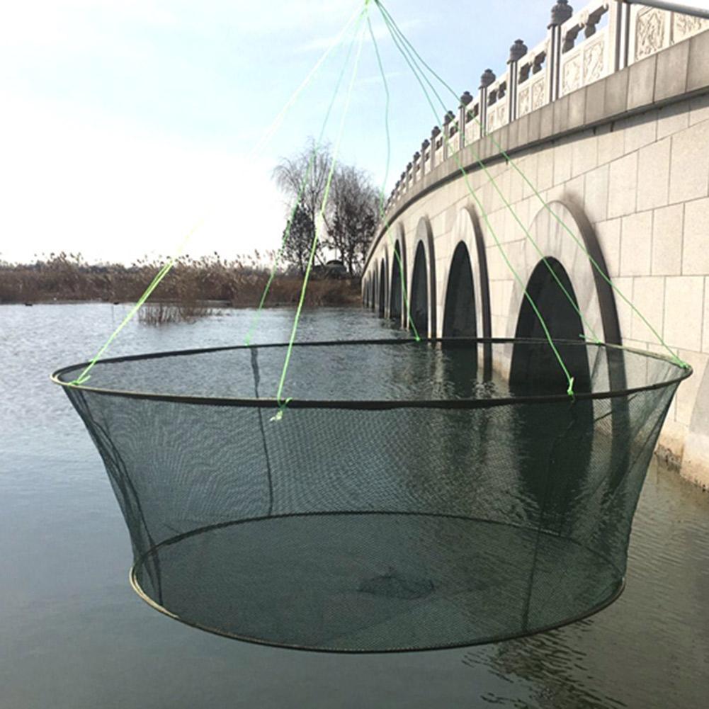 Foldable Drop Net Fishing Landing Prawn Bait Crab Shrimp Pier Harbour Pond Mesh for Vertical Shore Use Foldable Drop Net Fishing Landing Prawn Bait Crab Shrimp Pier Harbour Pond Mesh for Vertical Shore Use