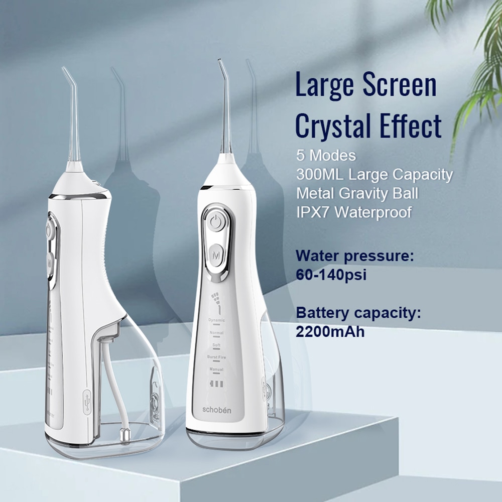 Portable Water Flosser Dental Oral Irrigator Pick 5 Modes 360° Rotated Jet For Cleaning Teeth Thread Floss Mouth Washing Machine Portable Water Flosser Dental Oral Irrigator Pick 5 Modes 360° Rotated Jet For Cleaning Teeth Thread Floss Mouth Washing Machine