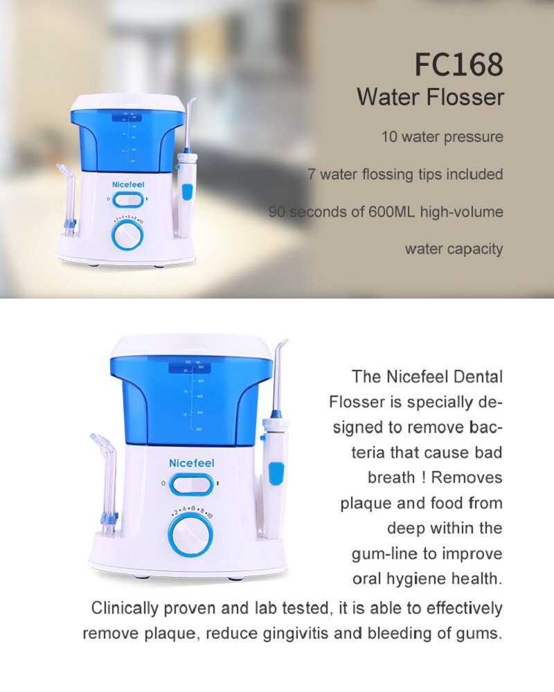 600ML Electric Dental Floss Oral Irrigator for Household Use Portable Tabletop Suitable For 7 Dental Floss Teeth  For Homeuse